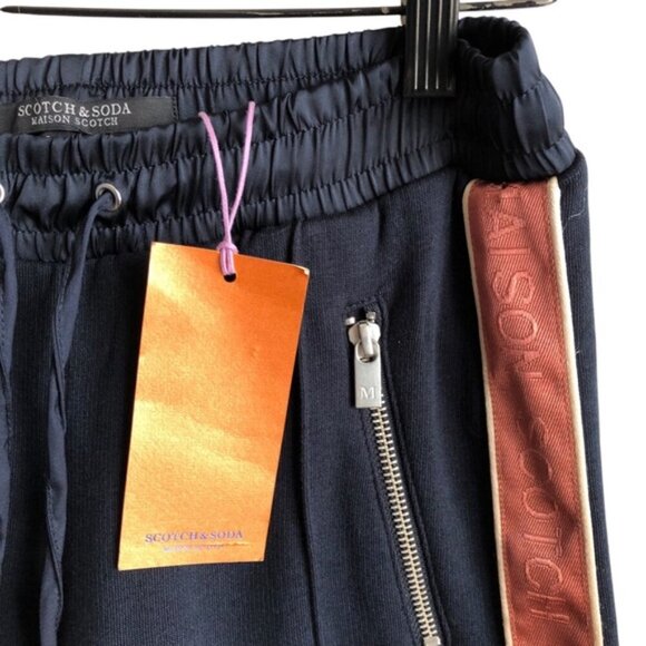 Scotch & Soda Women’s Track Pants XS NWT Black Copper Striped Pant - Picture 11 of 14